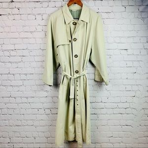 Giorgio Armani Cream Trench Coat